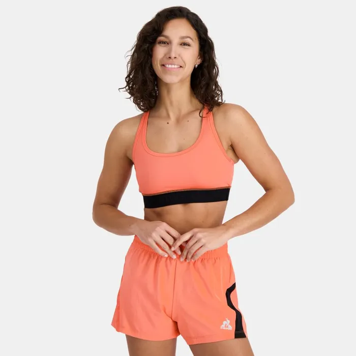 Bra And Leggings Women Le Coq Sportif Bra Orange Perf