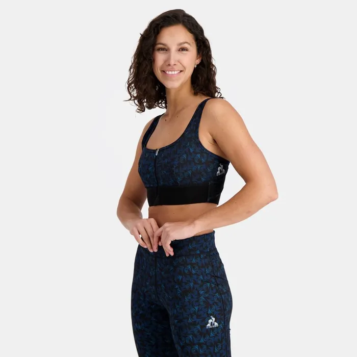 Bra And Leggings Women Le Coq Sportif Training Performance Bra All Over Bleu Perf Bra And Leggings Women Le Coq Sportif Training Performance Bra All Over Bleu Perf