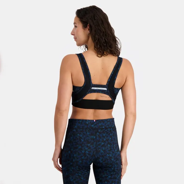 Bra And Leggings Women Le Coq Sportif Training Performance Bra All Over Bleu Perf