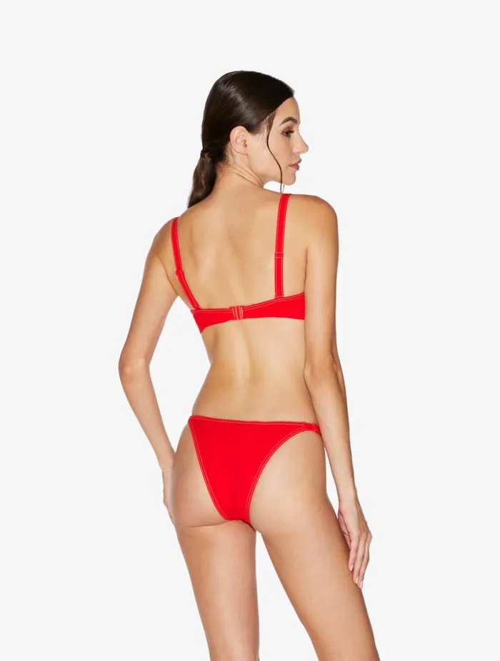 Bralette Bikini Top In Red Swim La Perla Bikinis