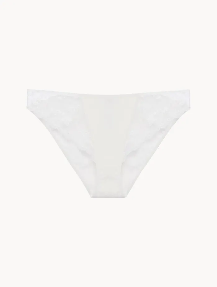 Briefs In Lys With Embroidered Tulle Lingerie La Perla Midrise