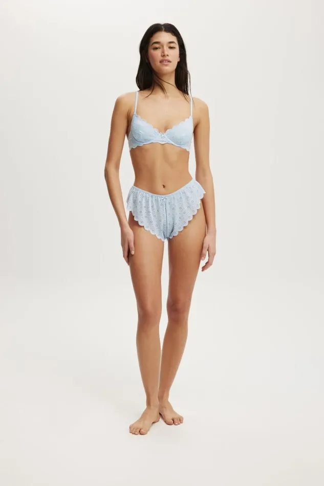 Broderie Underwire Bra Eiffel Sky Women Cotton On Bras