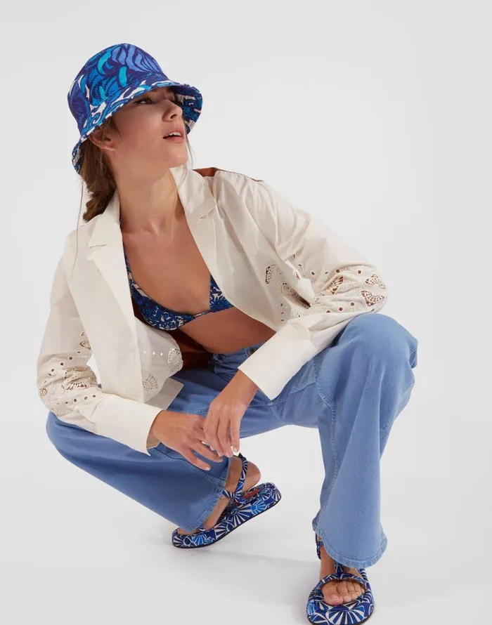 Bucket Hat Stitched Anemone Women La Double J Hats Bucket Hat Stitched Anemone Women La Double J Hats