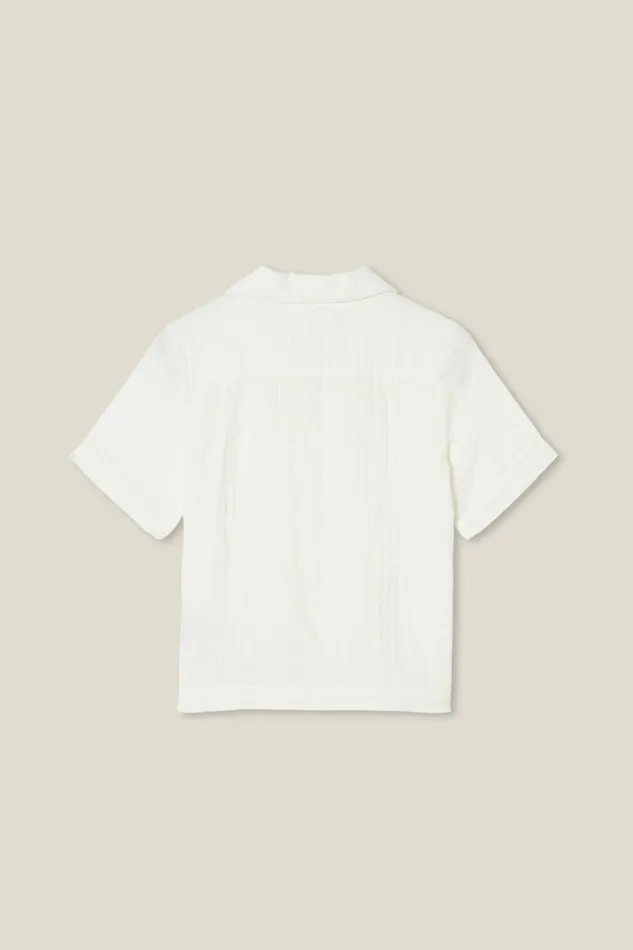 Cabana Short Sleeve Shirt Vanillacheesecloth Boys Cotton On Shirts Cabana Short Sleeve Shirt Vanillacheesecloth Boys Cotton On Shirts