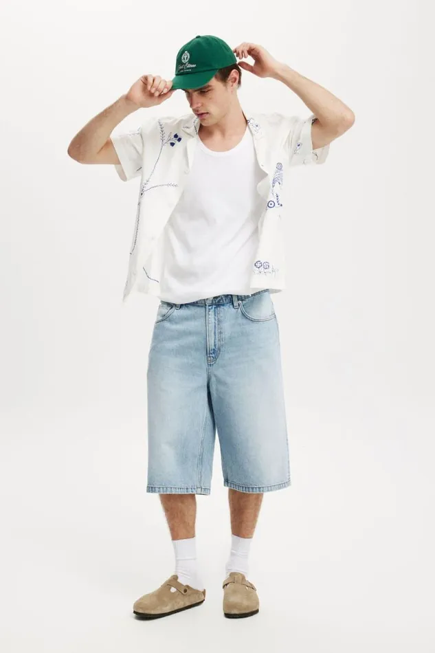 Cabana Short Sleeve Shirt White Floral Men Cotton On Shirts and Polos Cabana Short Sleeve Shirt White Floral Men Cotton On Shirts and Polos