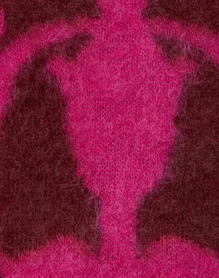 Camden Jumper Fuchsia and Bordeaux Women La Double J Knitwear Camden Jumper Fuchsia and Bordeaux Women La Double J Knitwear