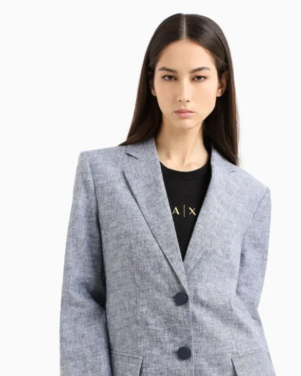 Casual Jackets Blue Women Armani Matching Sets Casual Jackets Blue Women Armani Matching Sets