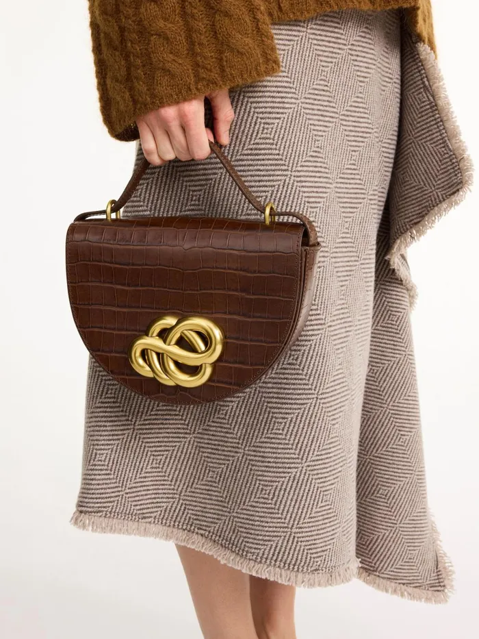 Cebella Leather Shoulder Bag Bison Women By Malene Birger Bags