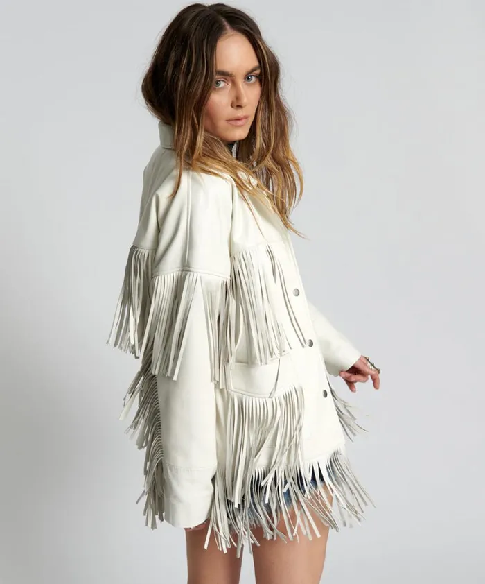 CHAOS WALKING FRINGED LEATHER JACKET Women One Teaspoon Jackets CHAOS WALKING FRINGED LEATHER JACKET Women One Teaspoon Jackets