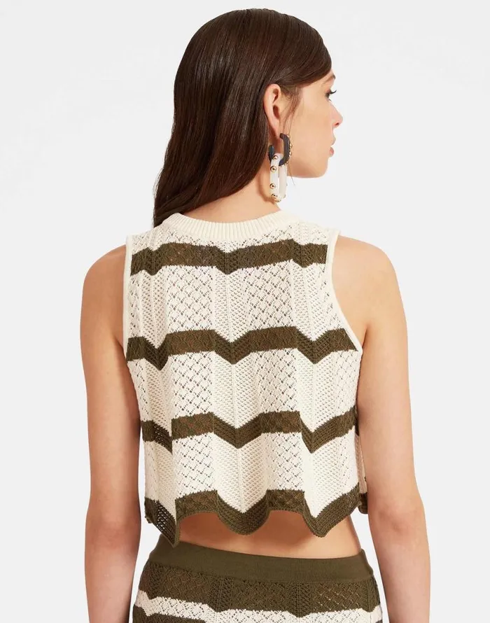 Chevron Top Solid Camouflage Women La Double J Shirts and Tops Chevron Top Solid Camouflage Women La Double J Shirts and Tops