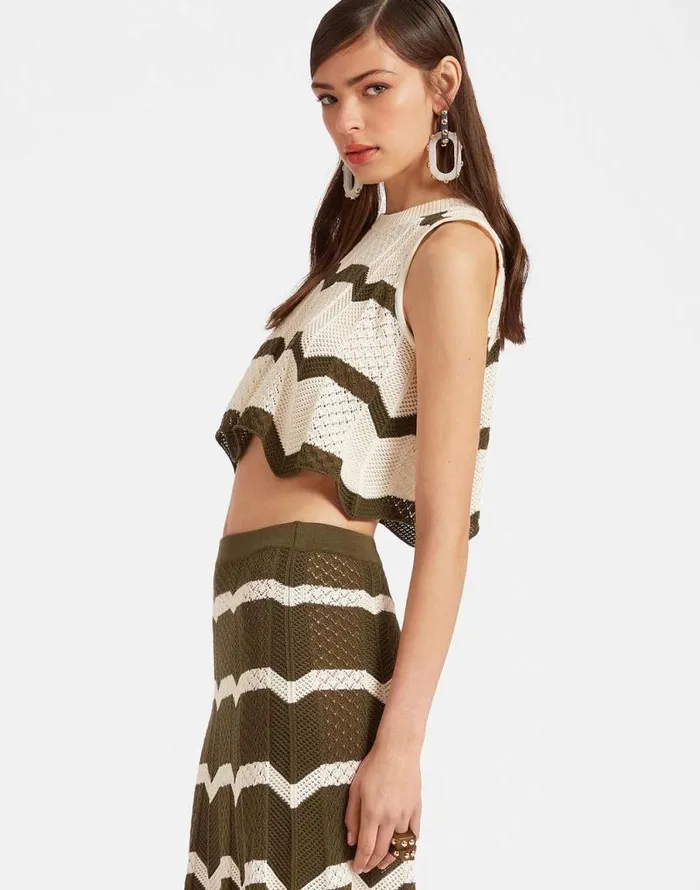 Chevron Top Solid Camouflage Women La Double J Shirts and Tops Chevron Top Solid Camouflage Women La Double J Shirts and Tops