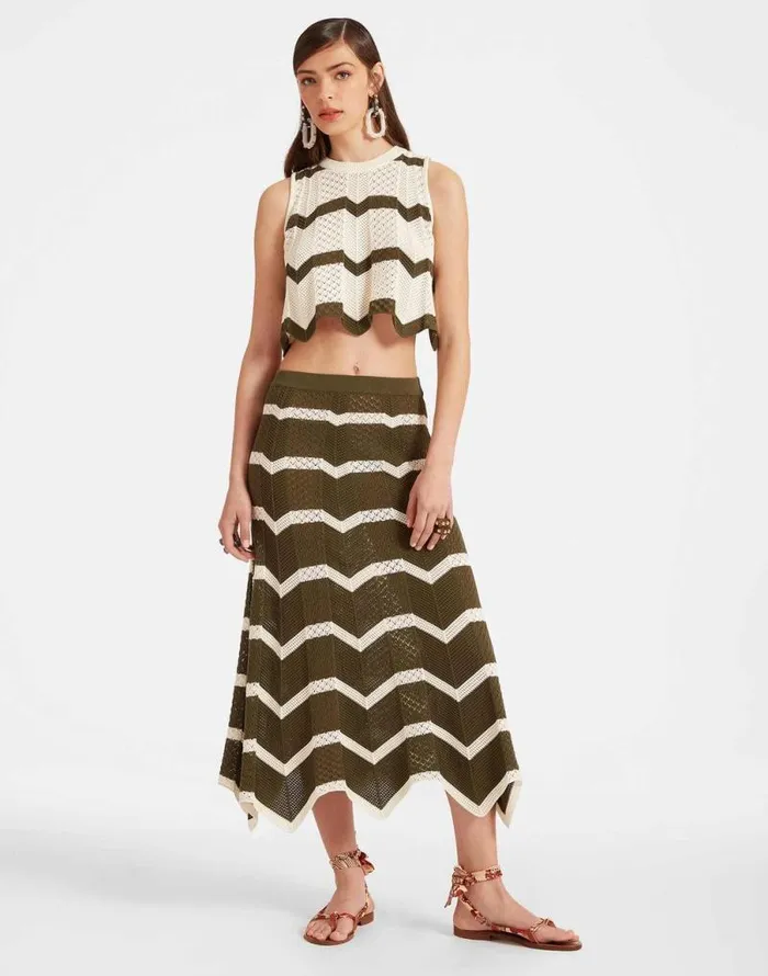 Chevron Top Solid Camouflage Women La Double J Shirts and Tops Chevron Top Solid Camouflage Women La Double J Shirts and Tops