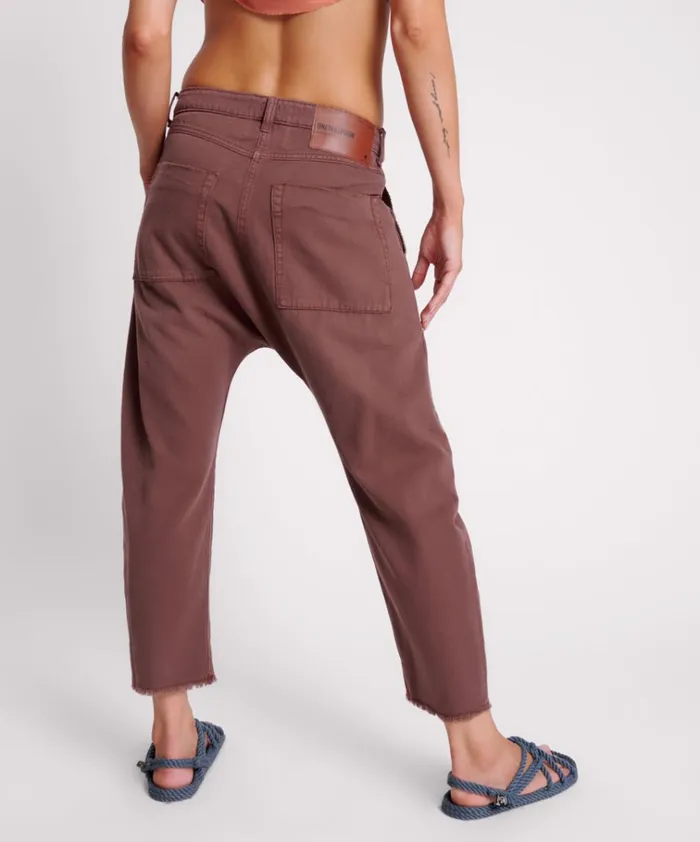 CHOCOLATE SINNERS DROP CROTCH BOYFRIEND JEANS Women One Teaspoon Bottoms CHOCOLATE SINNERS DROP CROTCH BOYFRIEND JEANS Women One Teaspoon Bottoms