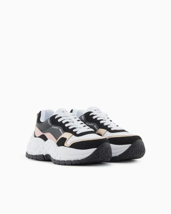 Chunky Sneakers With Contrasting Sole Patterned Women Armani Sneakers Chunky Sneakers With Contrasting Sole Patterned Women Armani Sneakers