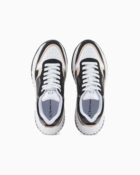 Chunky Sneakers With Contrasting Sole Patterned Women Armani Sneakers Chunky Sneakers With Contrasting Sole Patterned Women Armani Sneakers