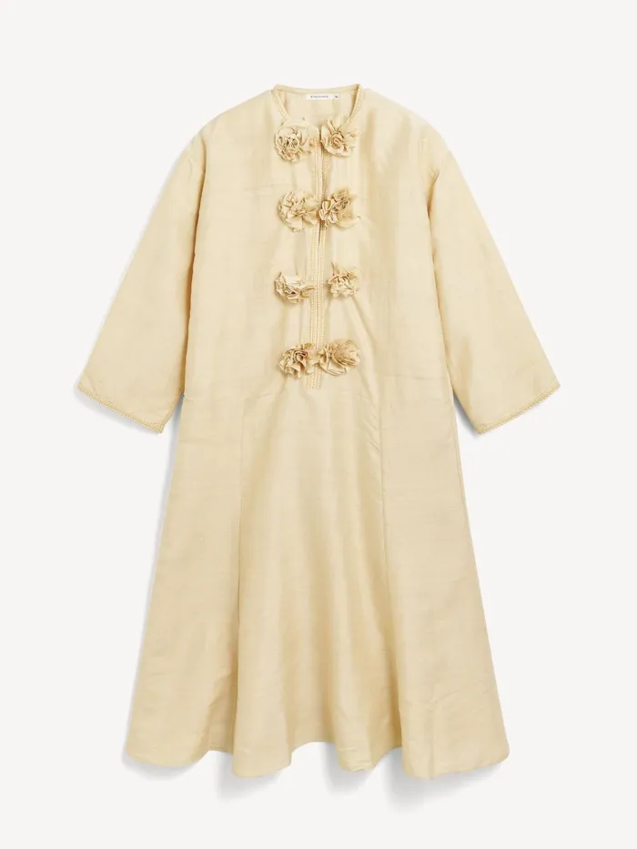 Cicelia Silk Maxi Dress Sea Mist Women By Malene Birger Dresses