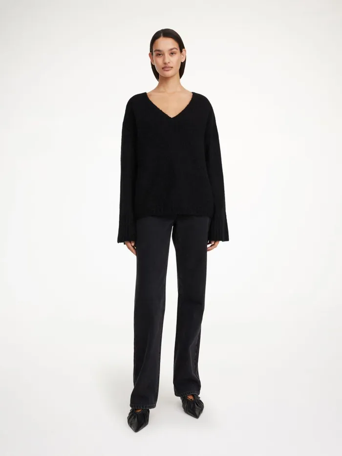 Cimone Sweater Black Women By Malene Birger Knitwear