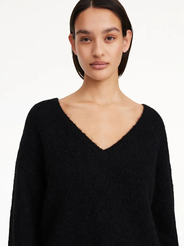 Cimone Sweater Black Women By Malene Birger Knitwear
