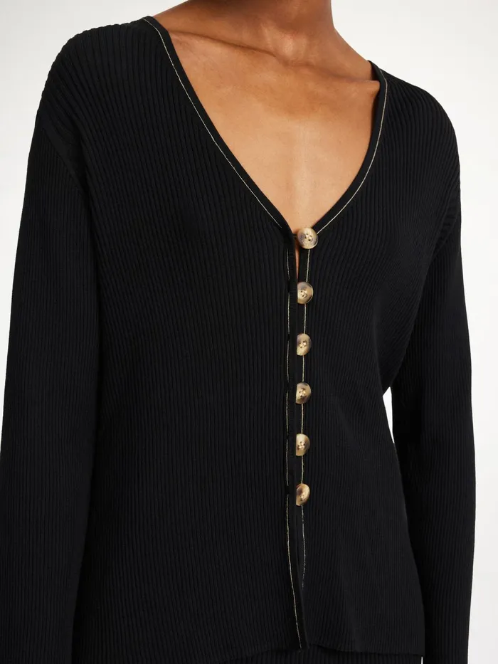 Cirella Cardigan Black Women By Malene Birger Knitwear