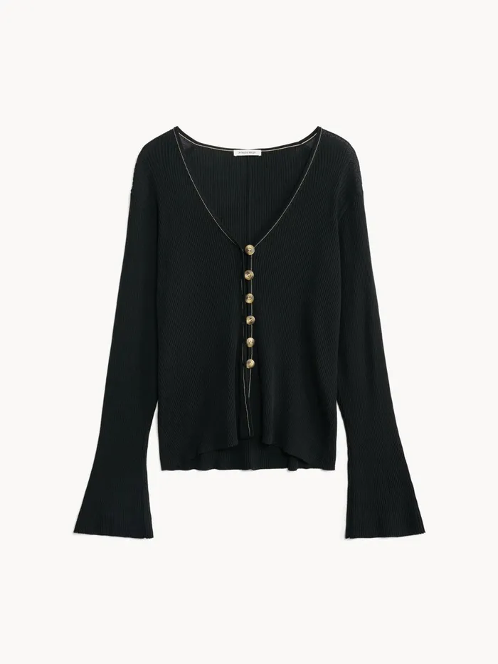 Cirella Cardigan Black Women By Malene Birger Knitwear