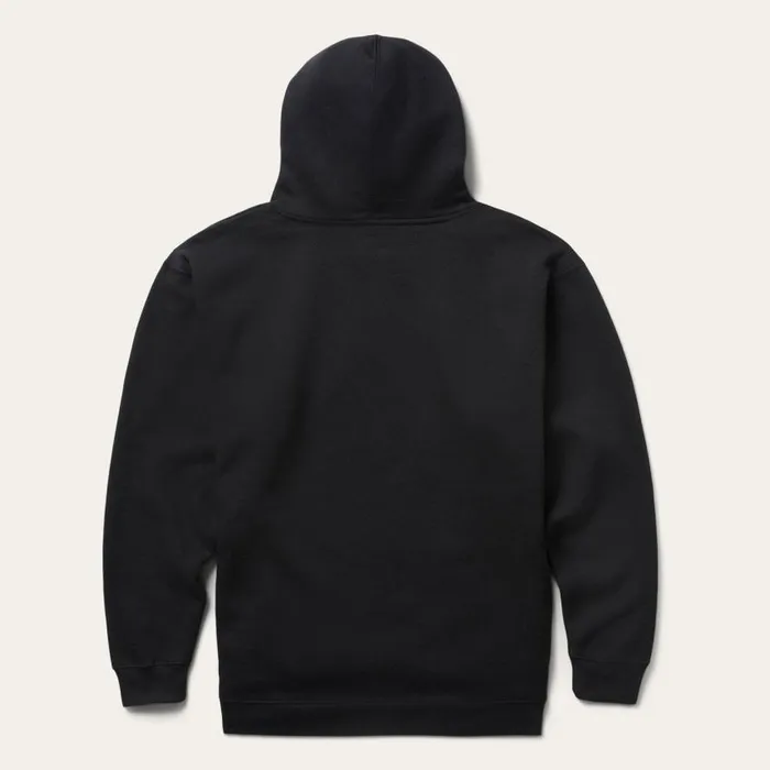 Classic Crest Hooded Sweatshirt Black Men Stetson Sweaters and Hoodies