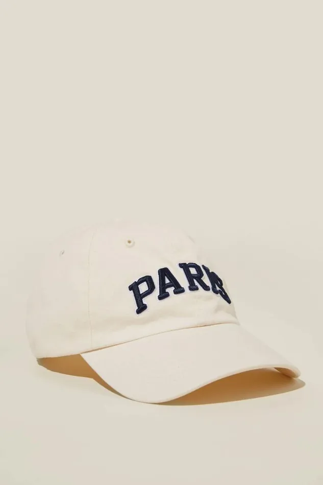 Classic Dad Cap Parisvintage White Women Cotton On Hats