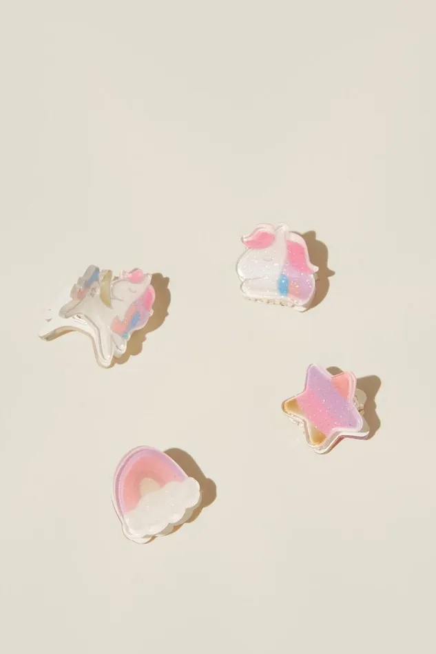 Claudette Claw Clips Sparkle Pegusus Girls Cotton On Hair Accessories