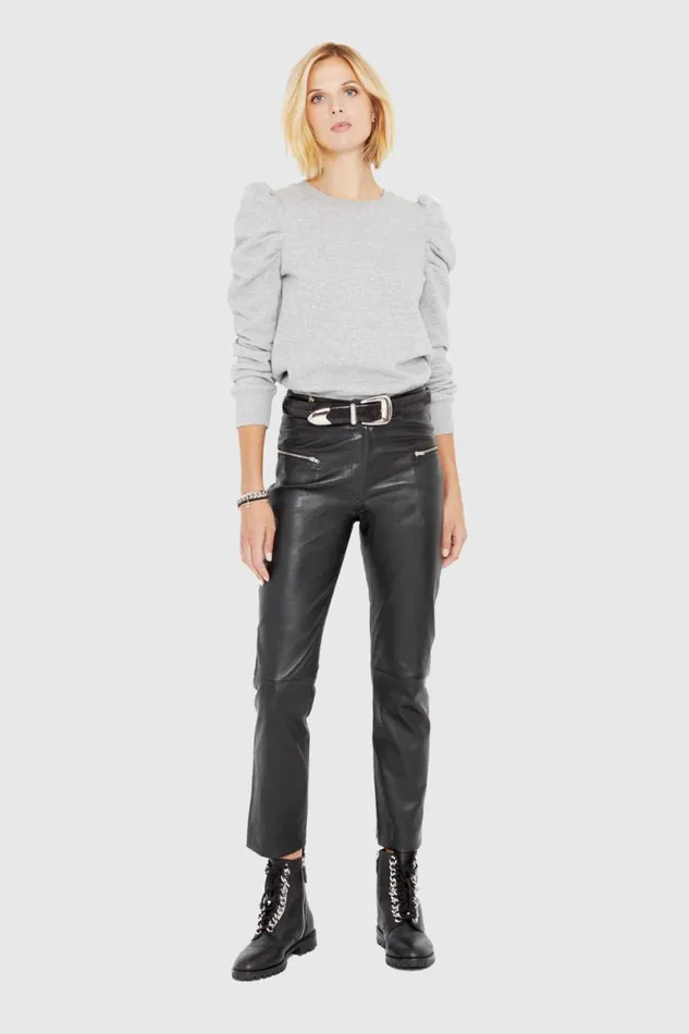 Clothing Bottoms Rebecca Minkoff Poppy Leather Legging Black