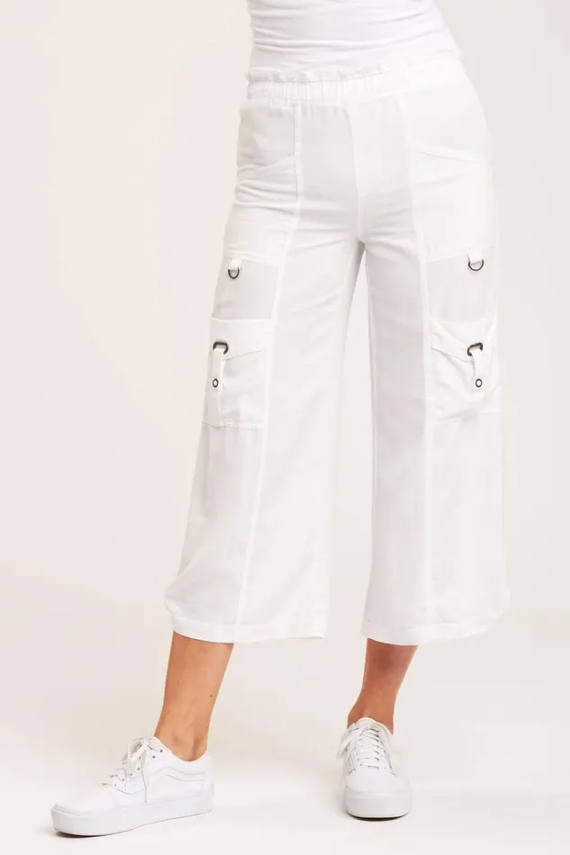 Clothing Crops XCVI Sumas Culotte White