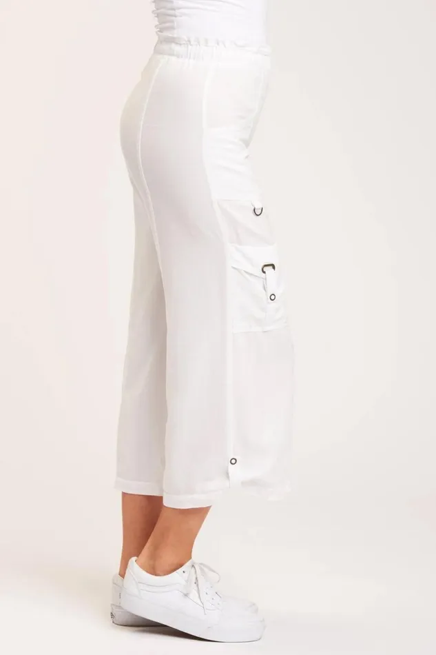Clothing Crops XCVI Sumas Culotte White