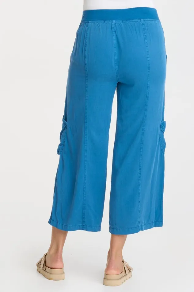 Clothing Crops XCVI Twill Faulkner Crop Poseidon Pigment