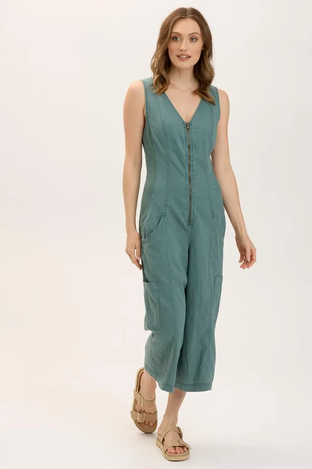 Clothing Dresses XCVI Linen Norris Jumpsuit Folk Tale
