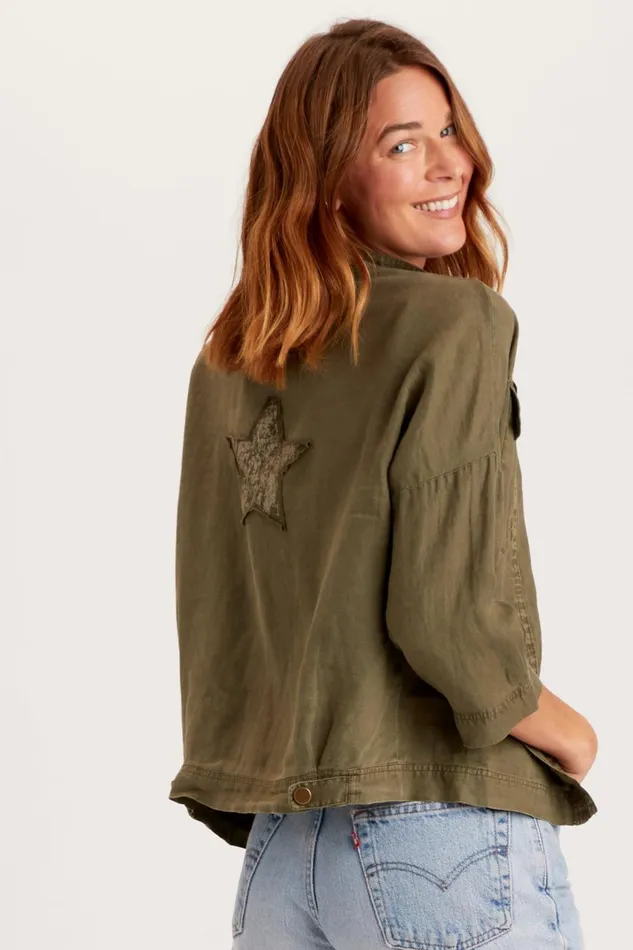 Clothing Jackets XCVI Colbert Star Jacket Kombu Pigment