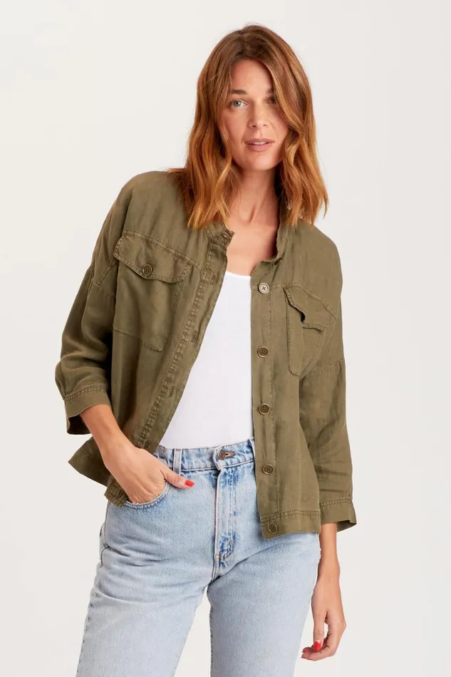 Clothing Jackets XCVI Colbert Star Jacket Kombu Pigment