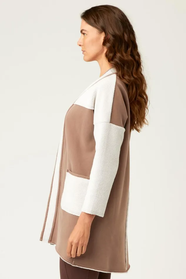 Clothing Jackets XCVI Edith Long Coat Cypress Bark Pigment