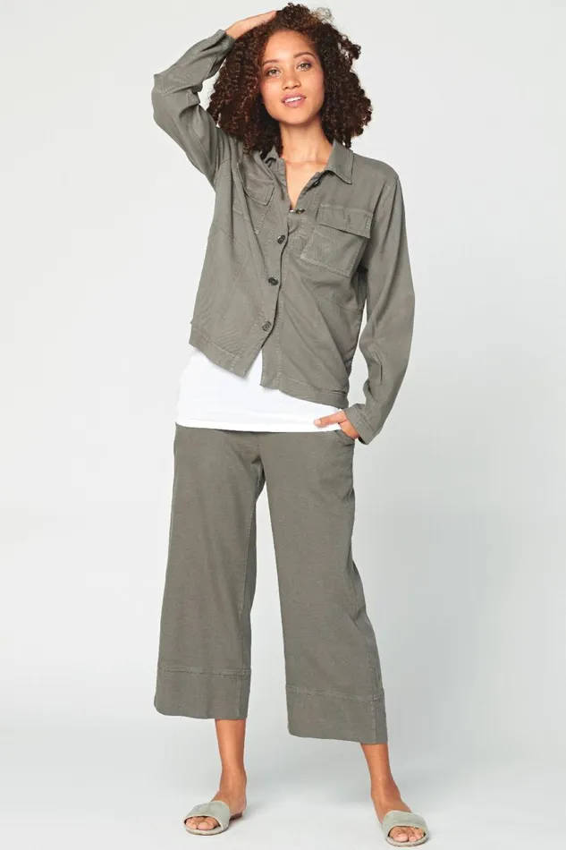 Clothing Jackets XCVI Prairie Trucker Jacket Canteen