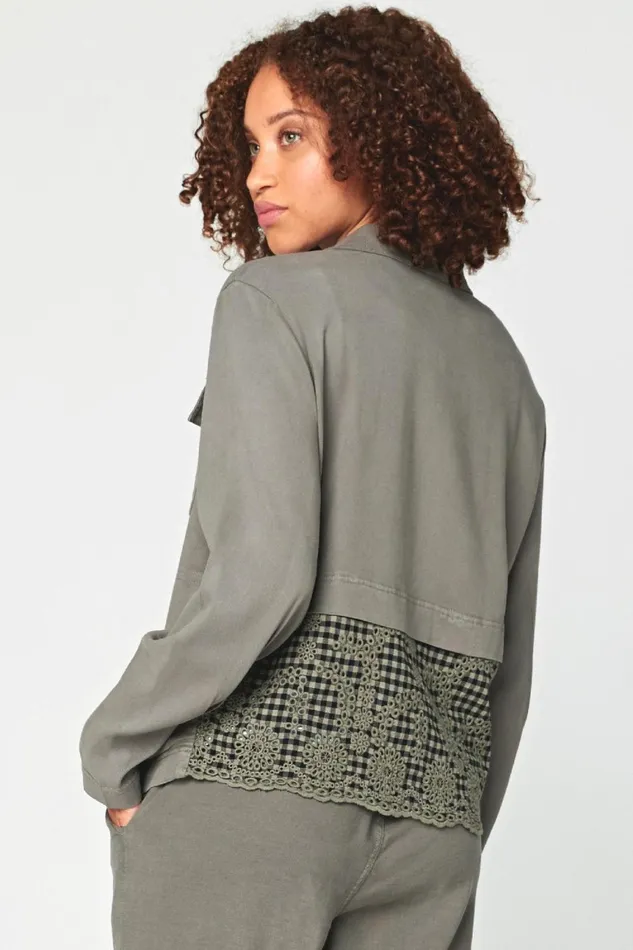 Clothing Jackets XCVI Prairie Trucker Jacket Canteen