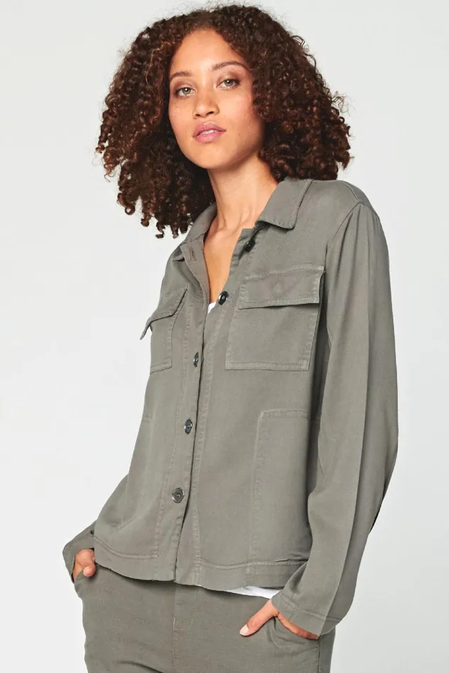 Clothing Jackets XCVI Prairie Trucker Jacket Canteen