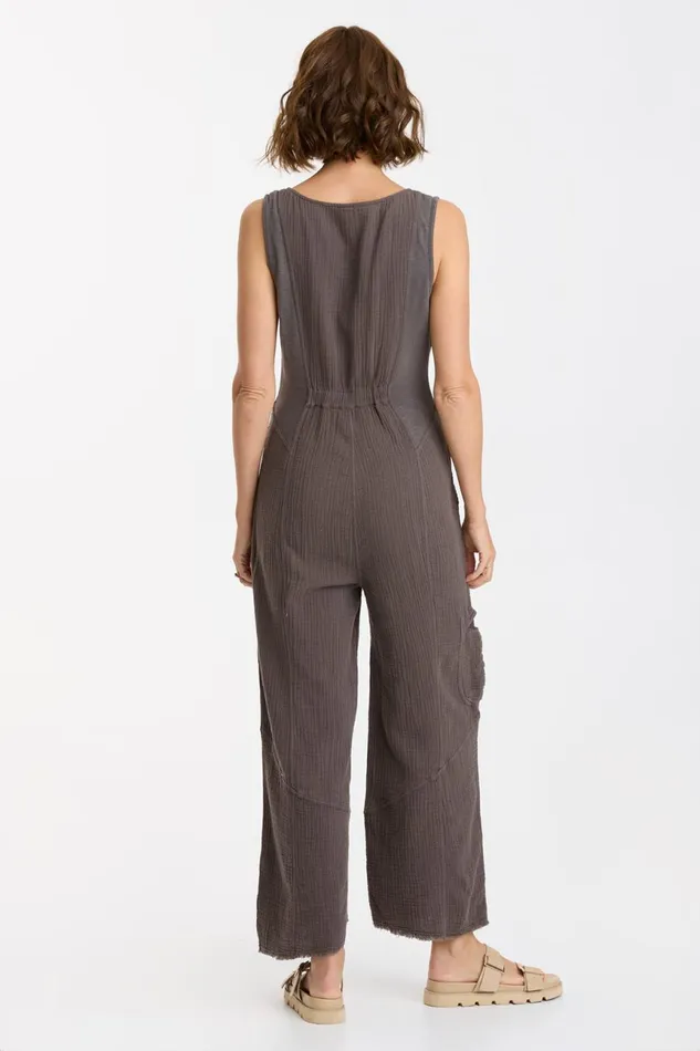 Clothing Jumpsuits XCVI Devereaux Jumpsuit Graphite Point