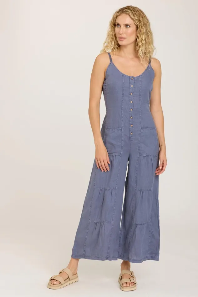 Clothing Jumpsuits XCVI Macauley Crop Jumpsuit Hypnotic Pigment