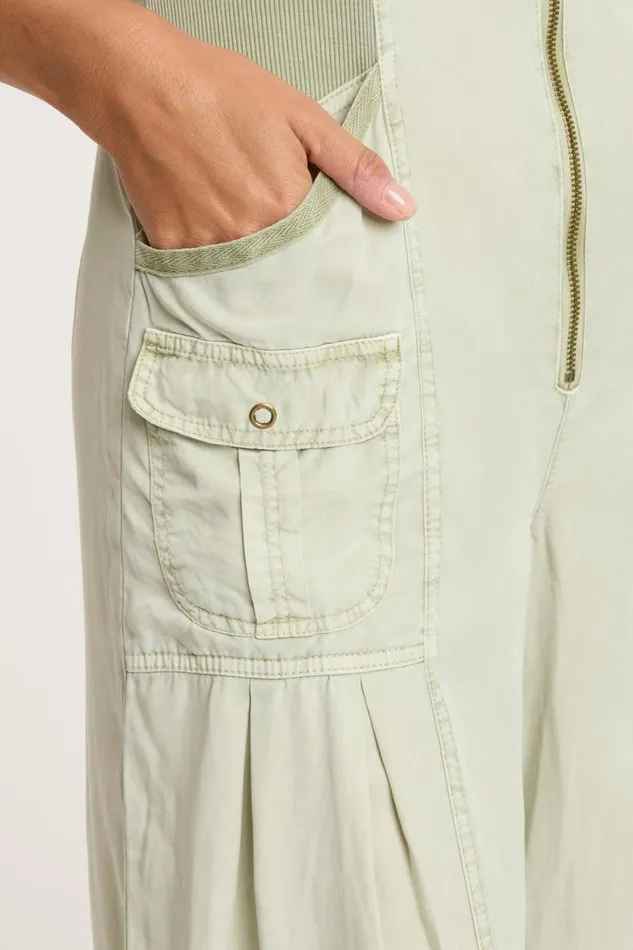 Clothing Jumpsuits XCVI Macgowan Crop Jumpsuit Limescent Pigment