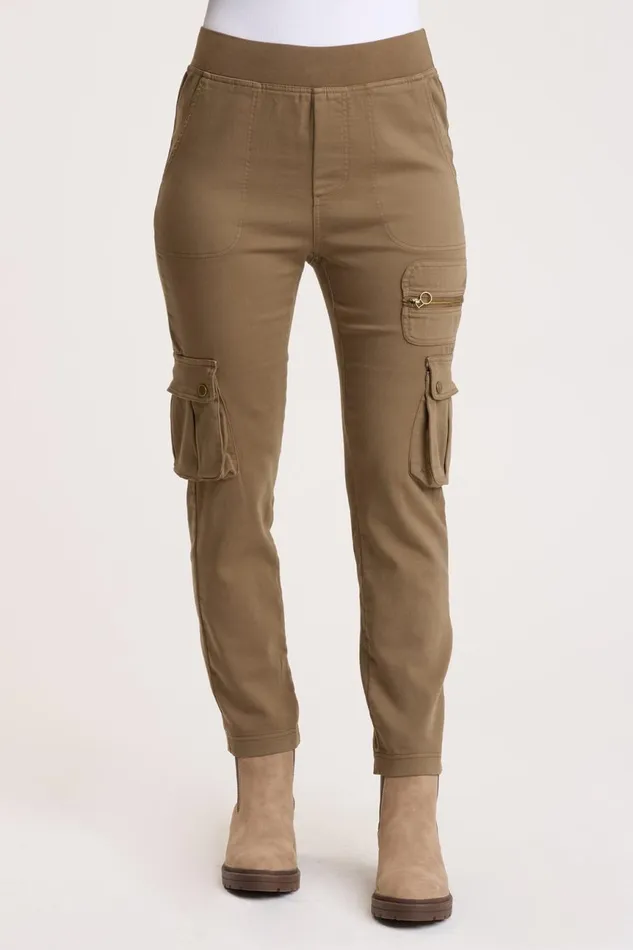 Clothing Leggings XCVI Brantley Cargo Pant Demitasse