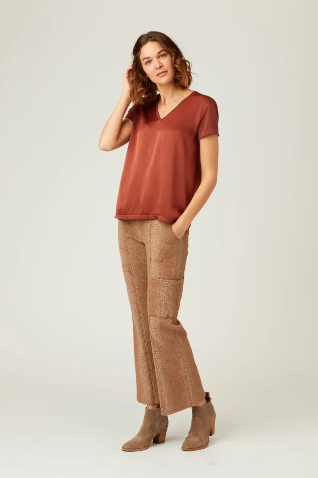 Clothing Pants XCVI Hollis Pant Cypress Bark Pigment