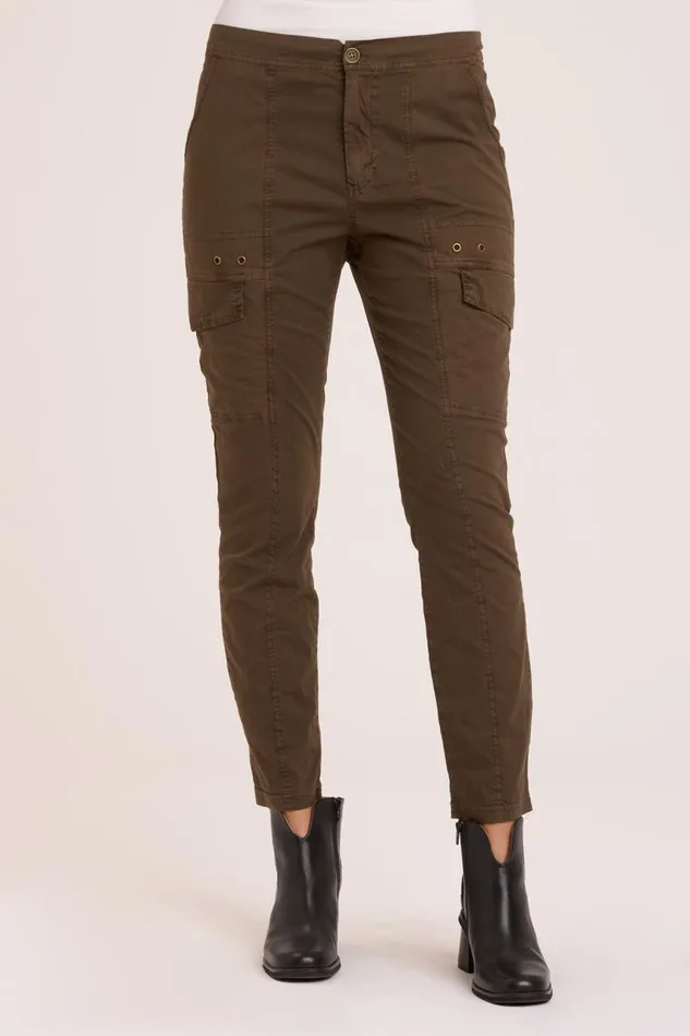 Clothing Pants XCVI Poplin Timberline Legging Boxwood Pigment