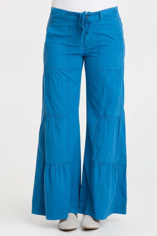 Clothing Pants XCVI Terraced Wide Leg Pant Poseidon Pigment