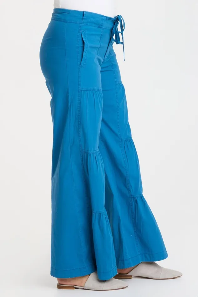 Clothing Pants XCVI Terraced Wide Leg Pant Poseidon Pigment