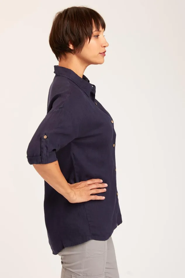 Clothing ShirtsBlouses XCVI Carrie ButtonUp Navy