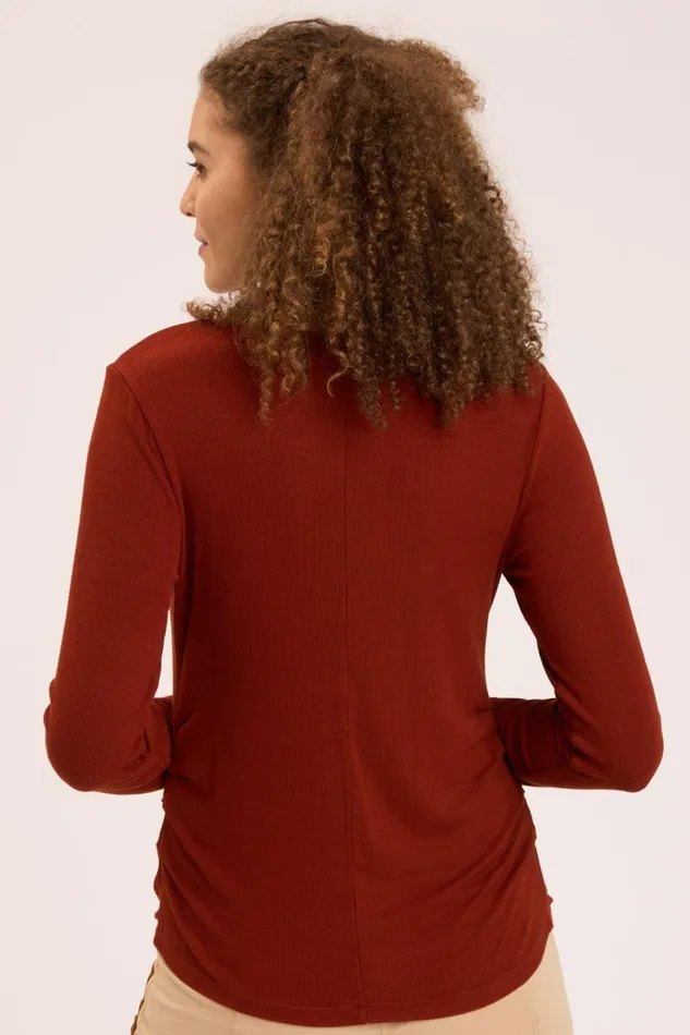 Clothing ShirtsBlouses XCVI Edie Long Sleeve Campfire Pigment