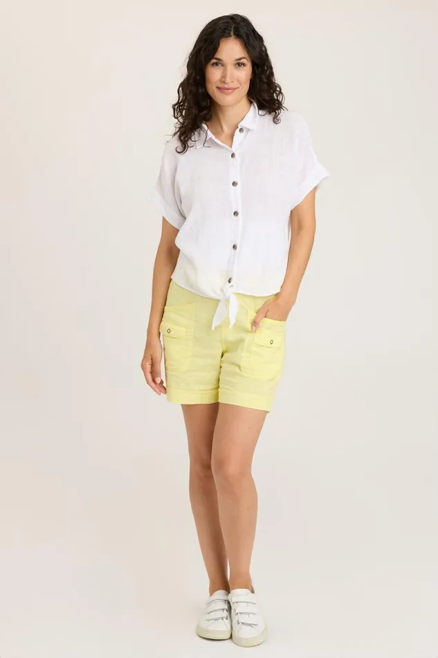 Clothing ShirtsBlouses XCVI Gauze Teagan Tie Top White