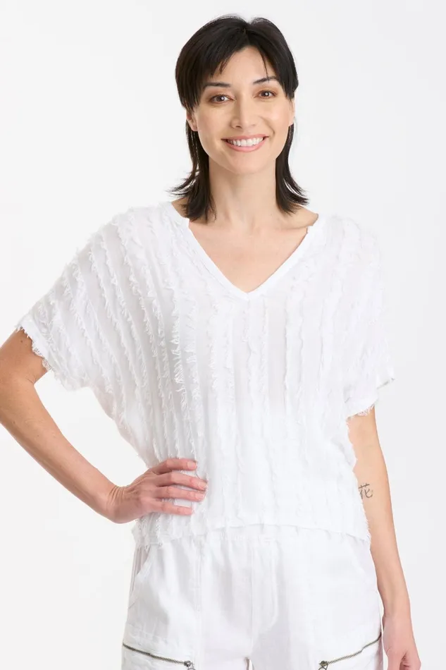Clothing ShirtsBlouses XCVI Jarvis VNeck White